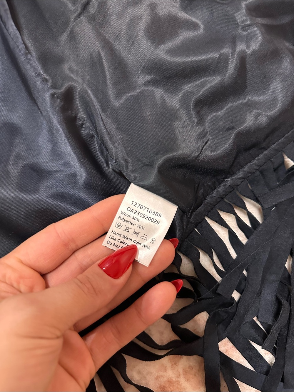 NWT 🫐 Commense Wool Fringe Jacket - Picture 11 of 16